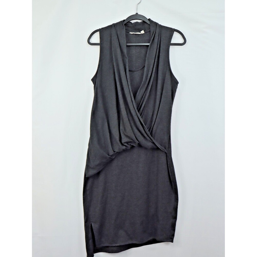 Athleta Duet Wrap Dress Womens Size Medium Dark Gray Made  Athleisure casual